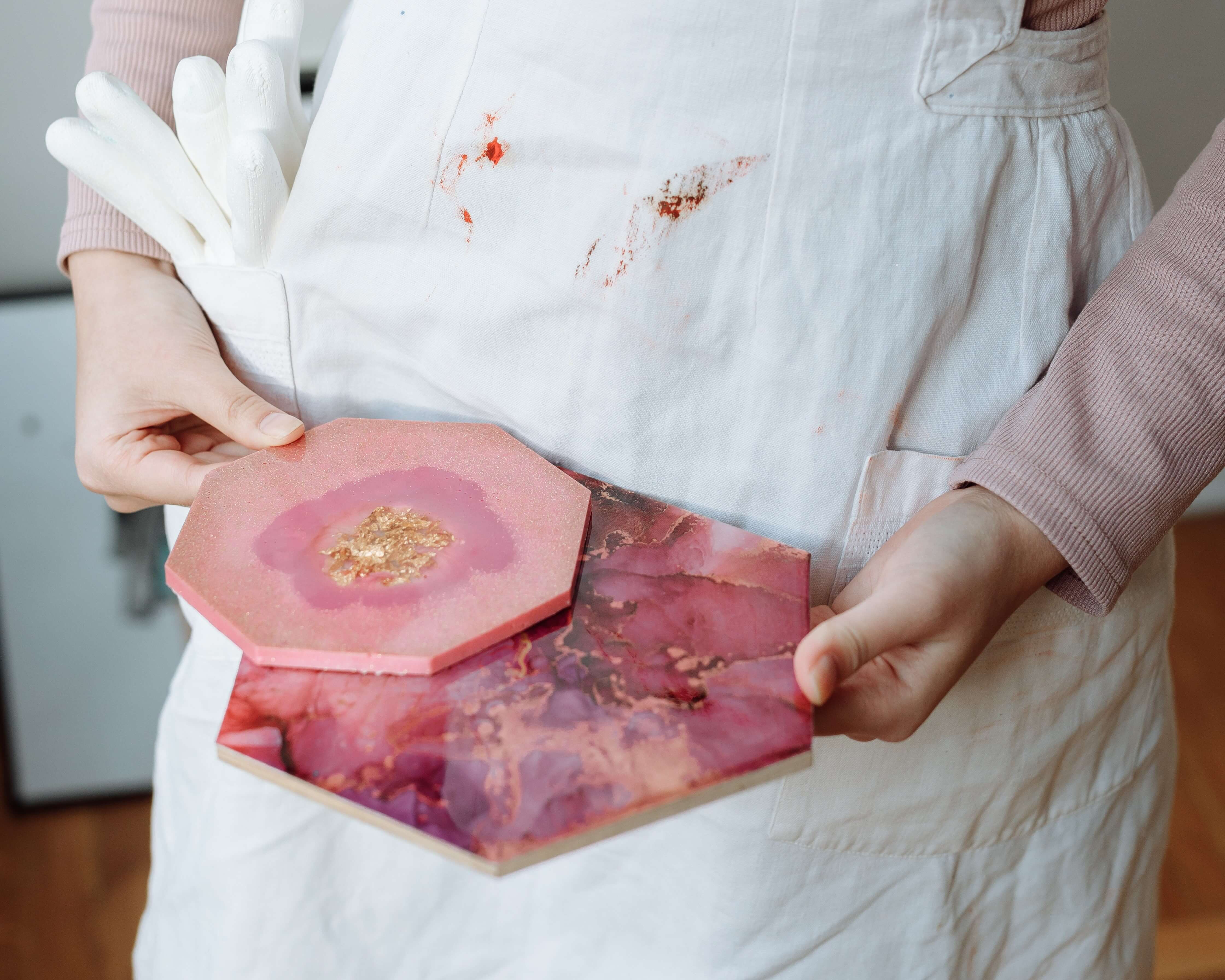 How to polish resin