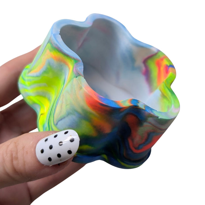 Two Bubble Flower Pot Moulds