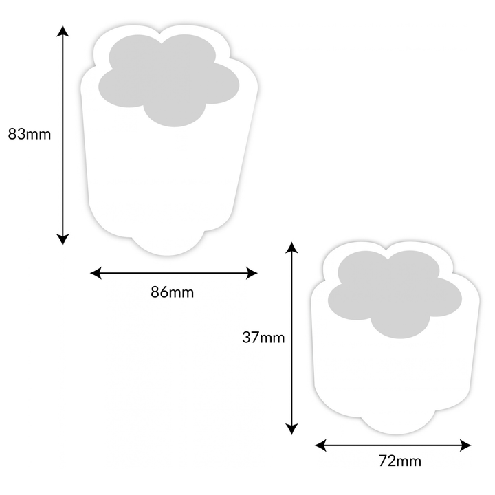 Two Bubble Flower Pot Moulds