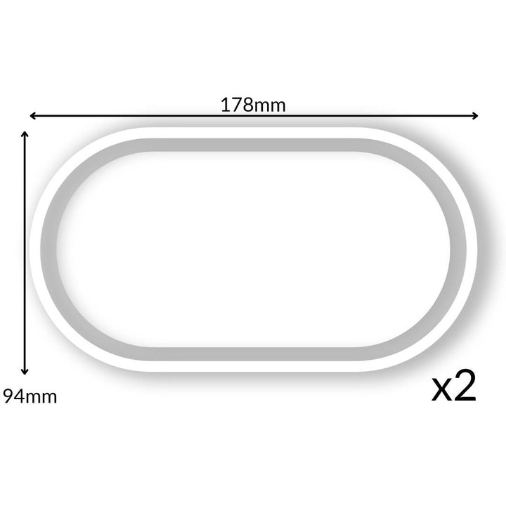 2 x Oval Tray Moulds