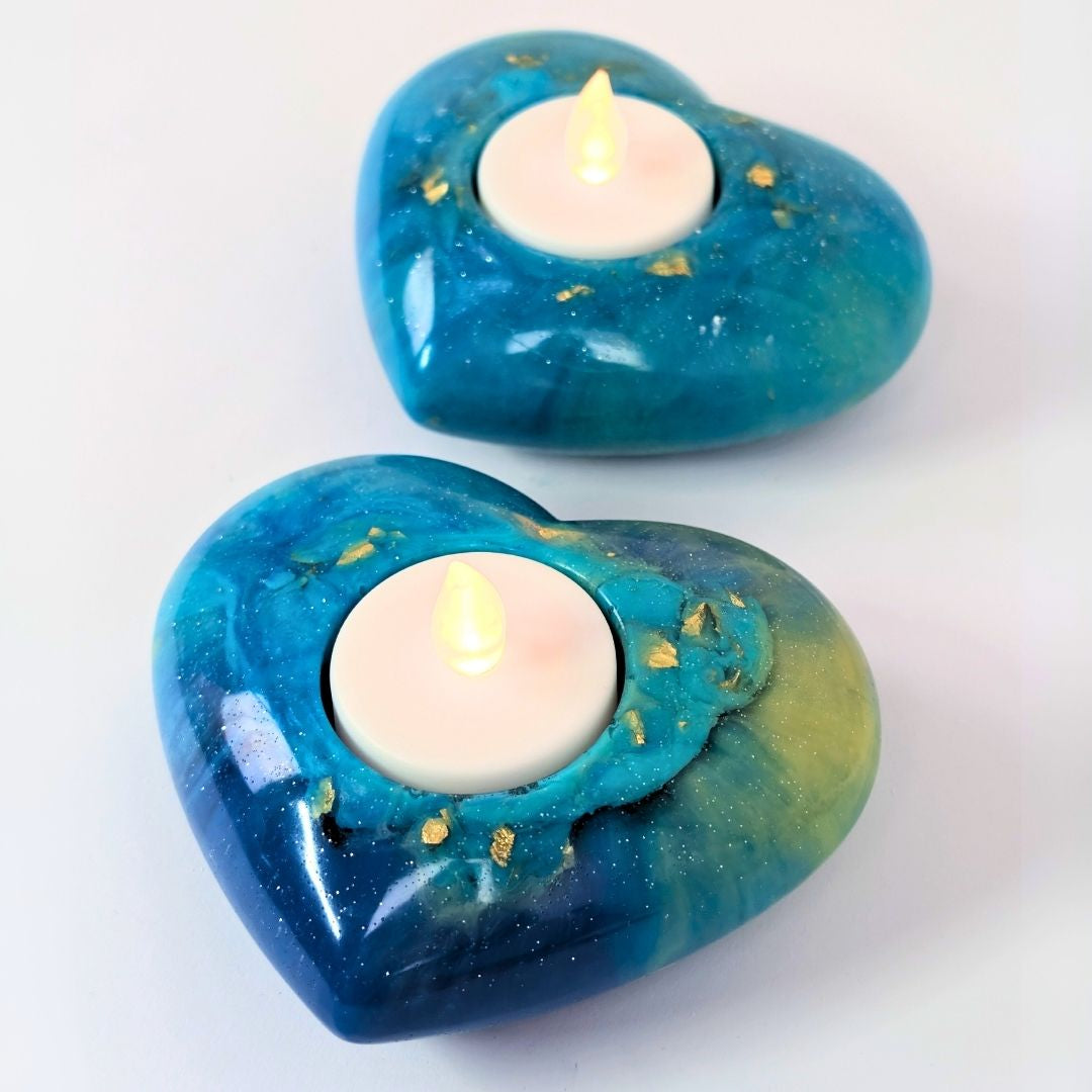 Two Heart Tealight Moulds
