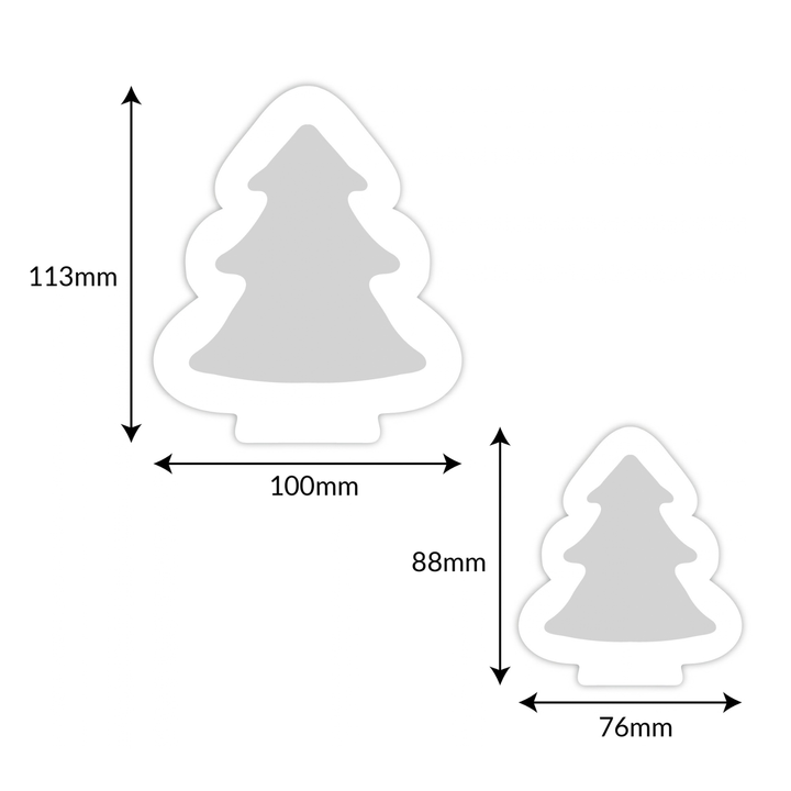 Two Christmas Tree Moulds