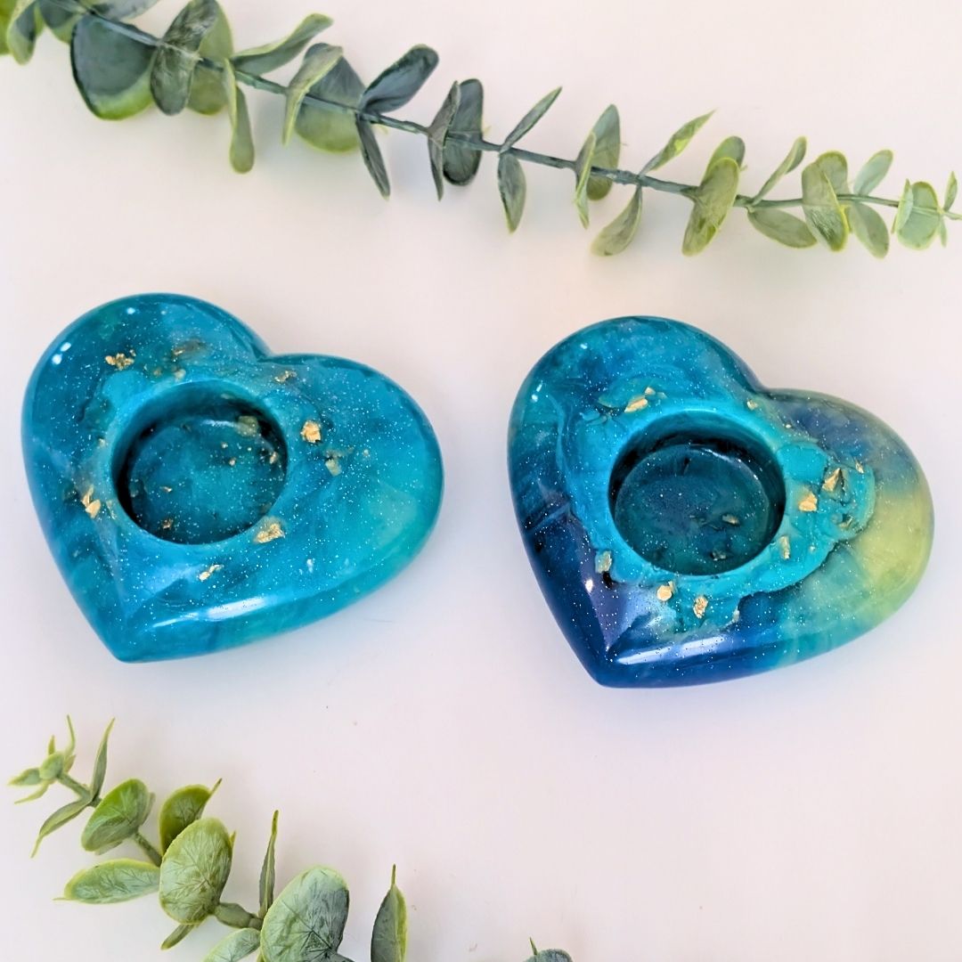 Two Heart Tealight Moulds