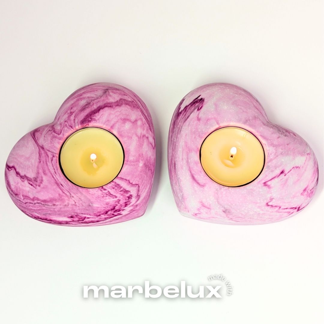 Two Heart Tealight Moulds