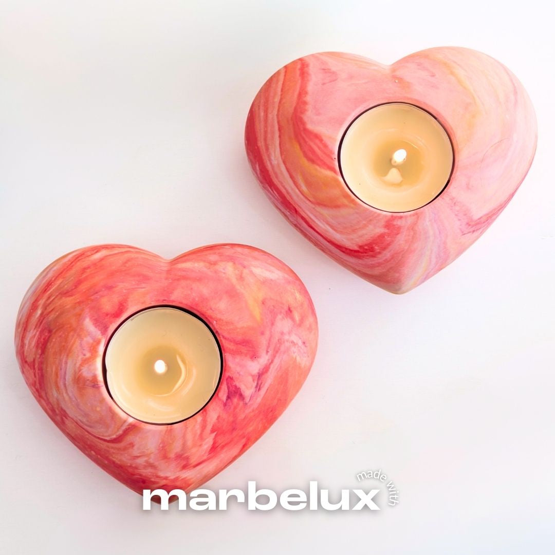Two Heart Tealight Moulds