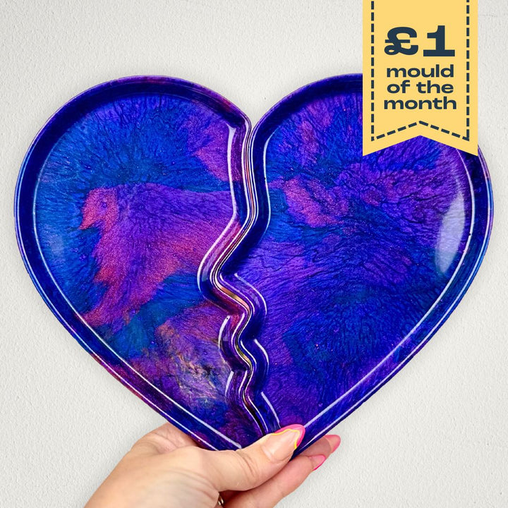 Broken Heart Tray Mould