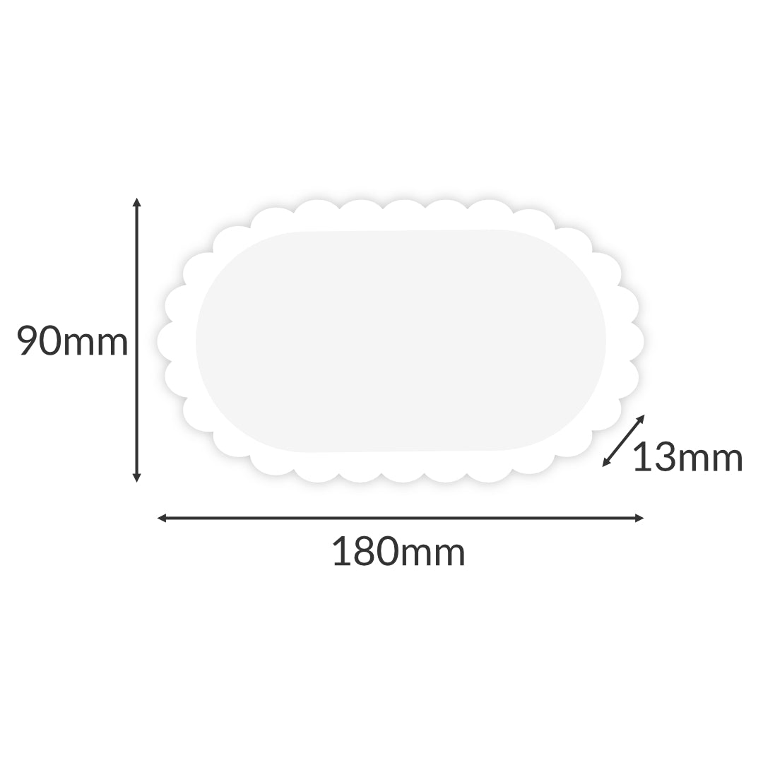 Striped Oval Tray Mould