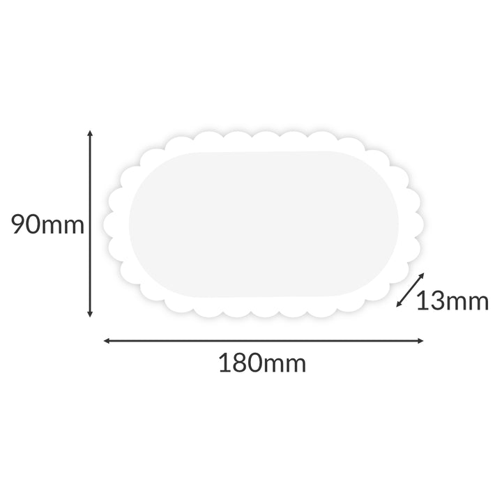 Striped Oval Tray Mould