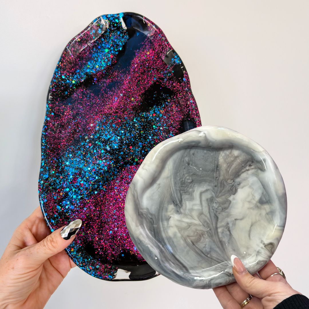 Two Irregular Tray Moulds