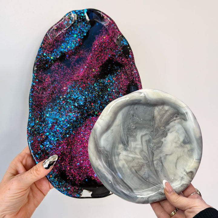 Two Irregular Tray Moulds