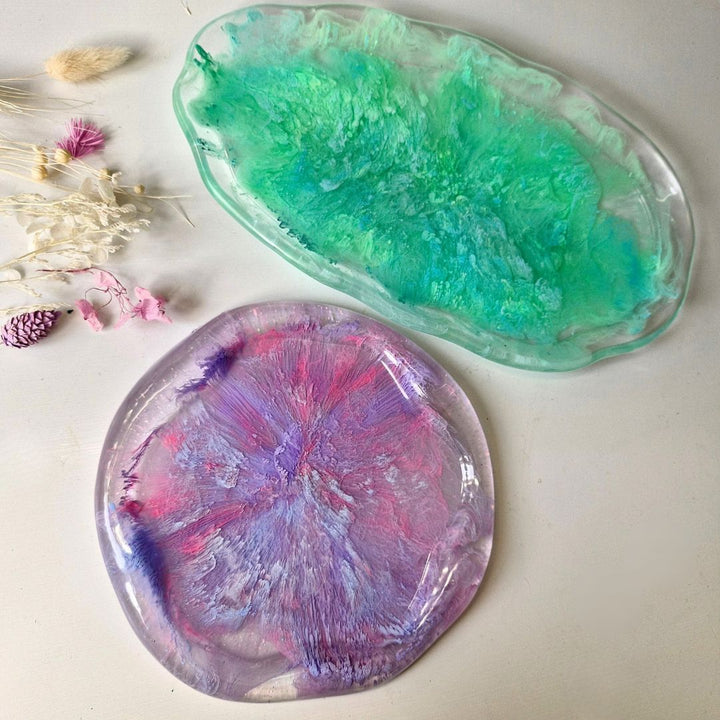 Two Irregular Tray Moulds