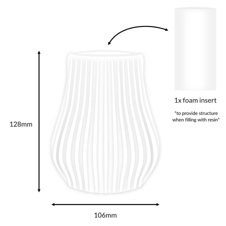 Striped Vase Mould