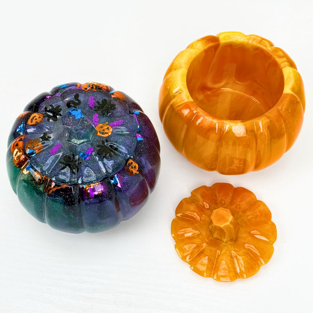 Two Pumpkin Pot Moulds