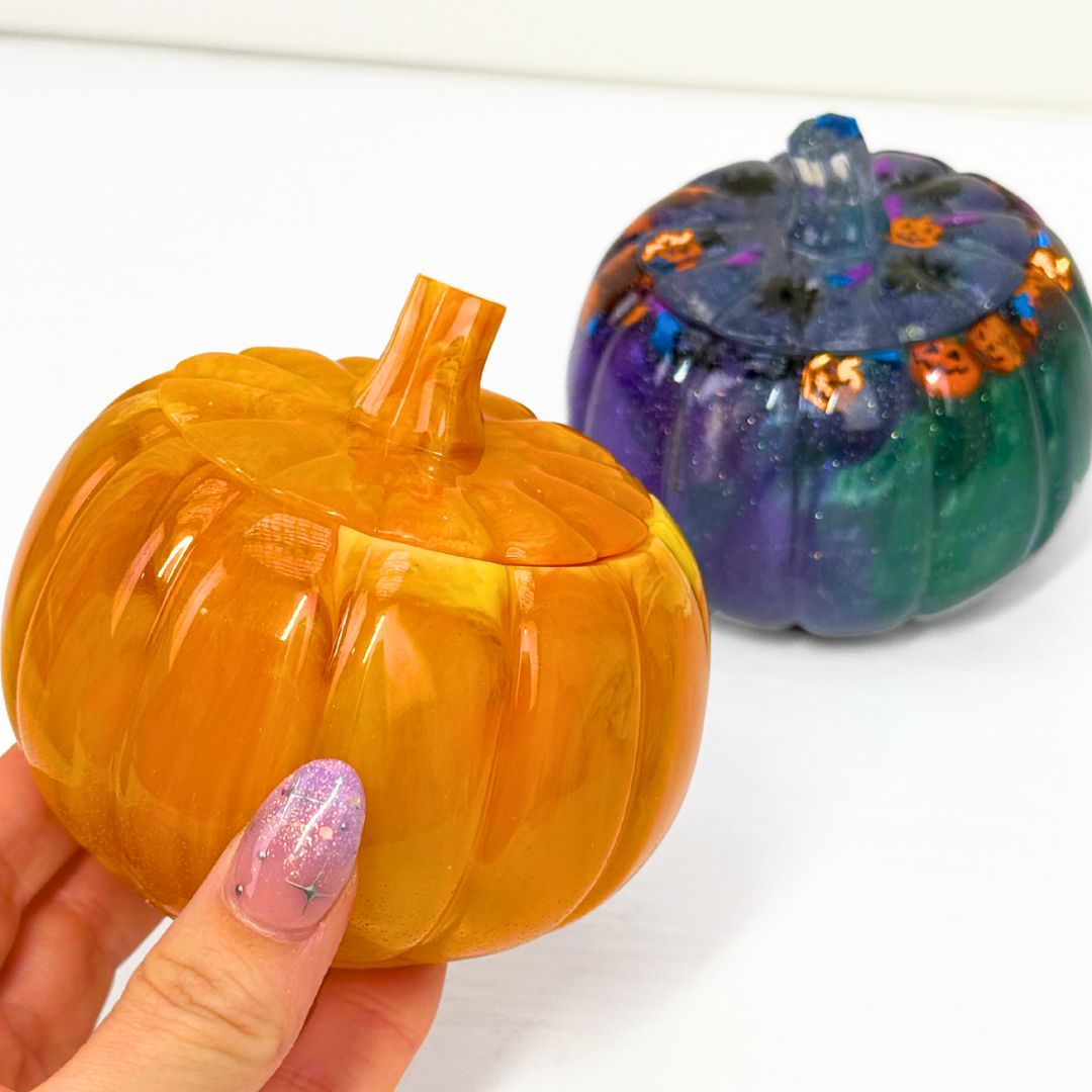 Two Pumpkin Pot Moulds