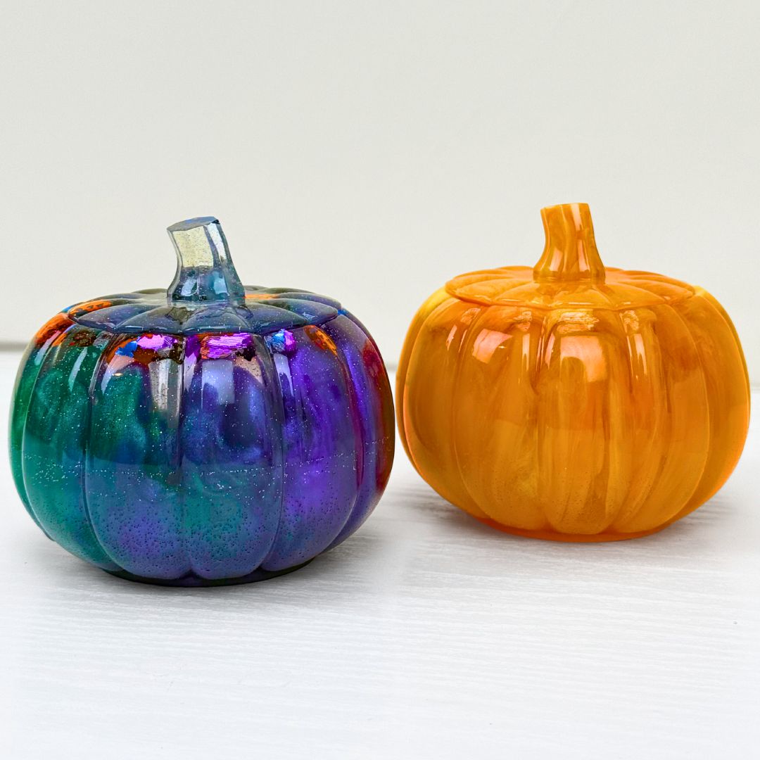 Two Pumpkin Pot Moulds