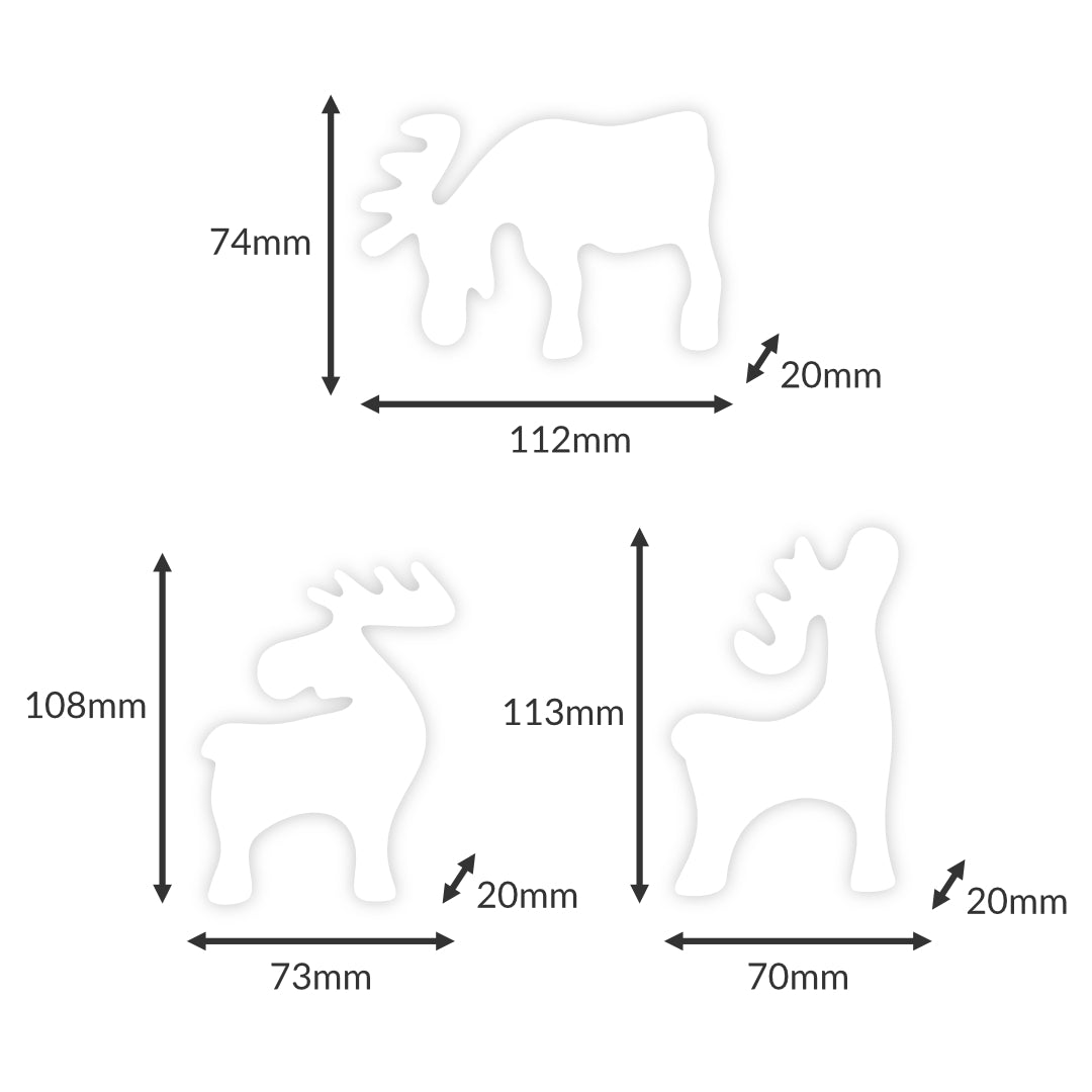 Reindeer Trio Moulds