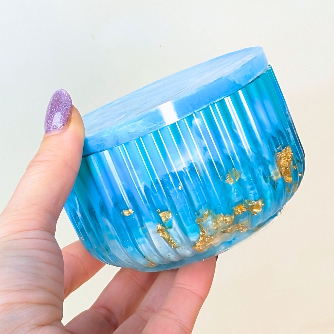 Two Striped Pot Moulds