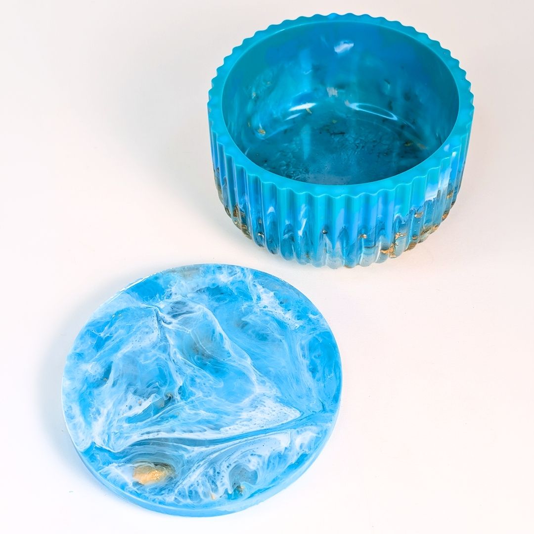 Two Striped Pot Moulds