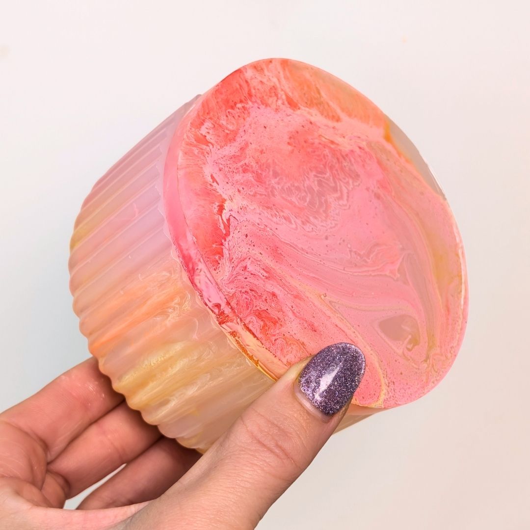 Two Striped Pot Moulds