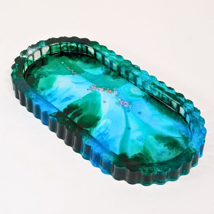 Striped Oval Tray Mould