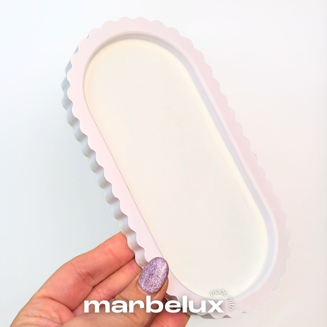Striped Oval Tray Mould
