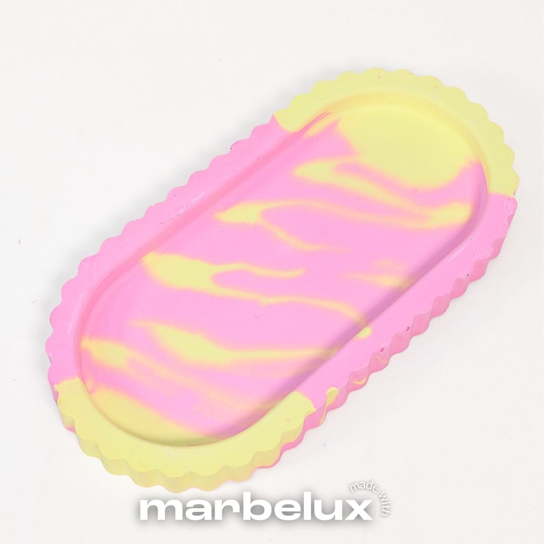 Striped Oval Tray Mould