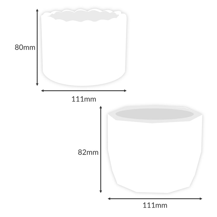 Two Angled Pot Moulds