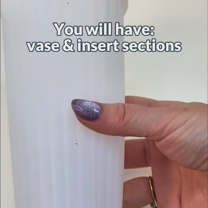 Thin Striped Vase Mould