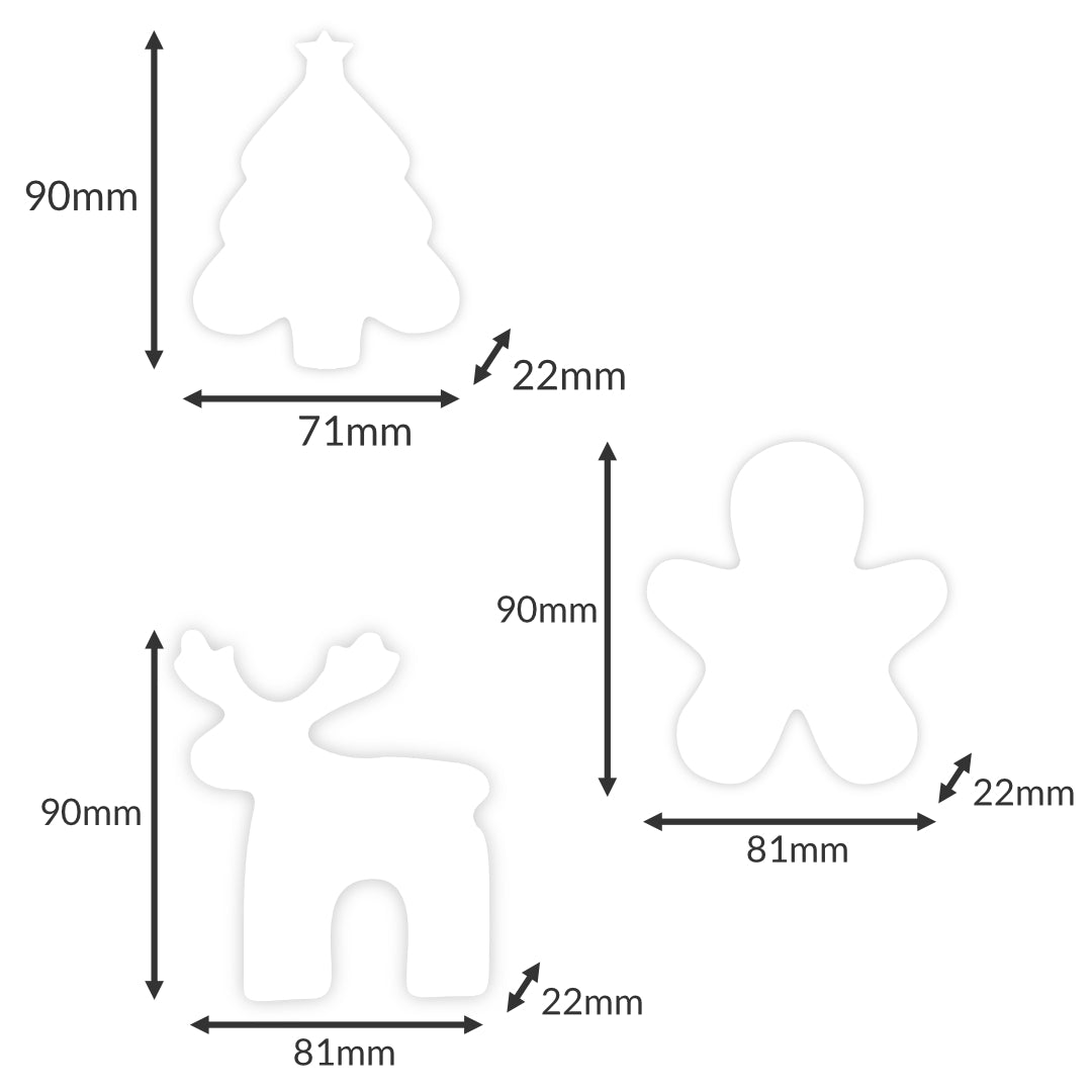 Christmas Trio Moulds